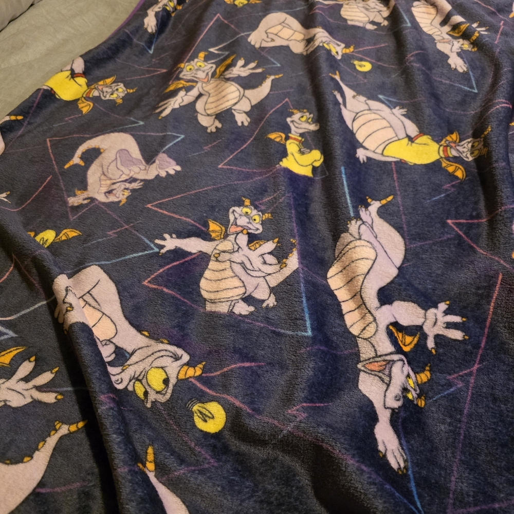 Disney Purple Figment Throw Blanket - Picture 5 of 8